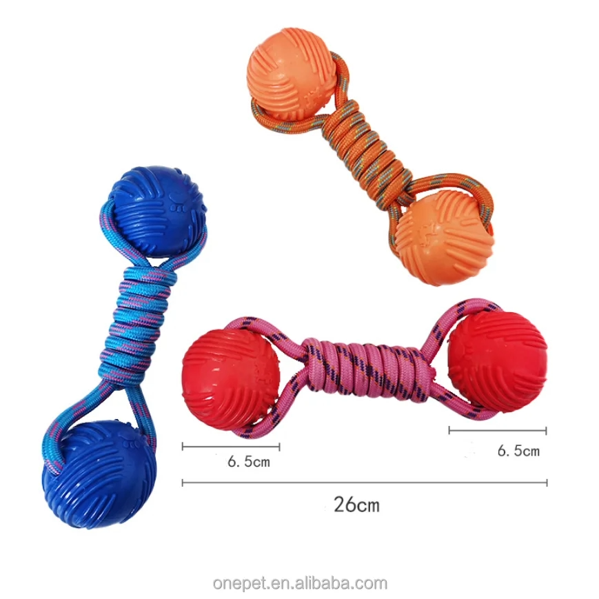 MyDog rope ball dog toy, view 3