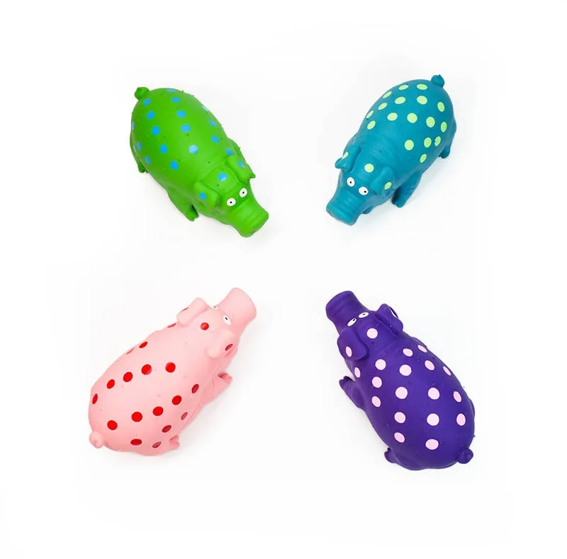 MyDog squeaky pig dog chew toy, view 4