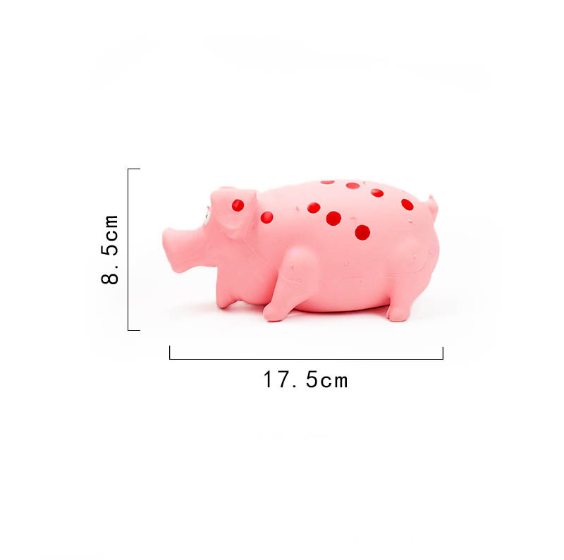 MyDog squeaky pig dog chew toy, view 3