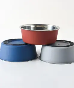 Insulated Stainless Steel Dog Bowl – Non-Slip, XL
