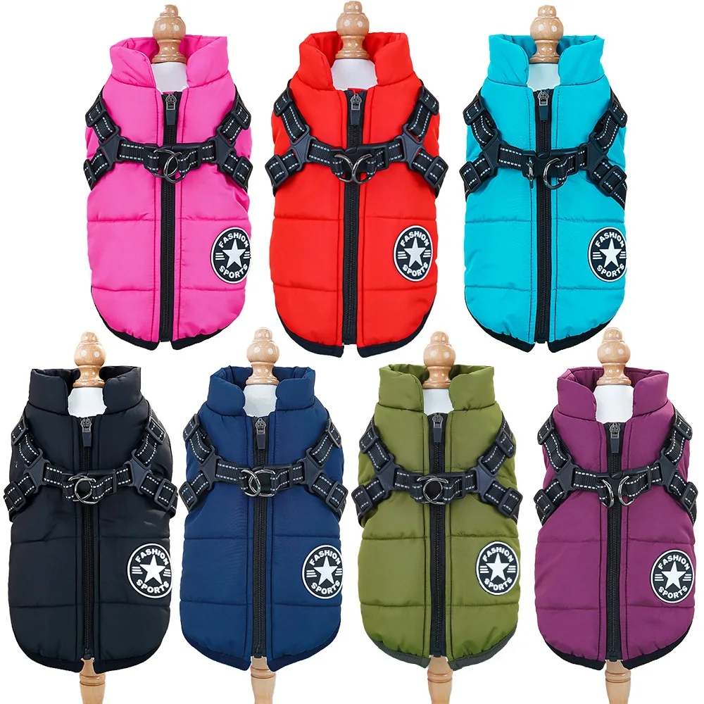 MyDog winter dog coat with built-in harness, view 8