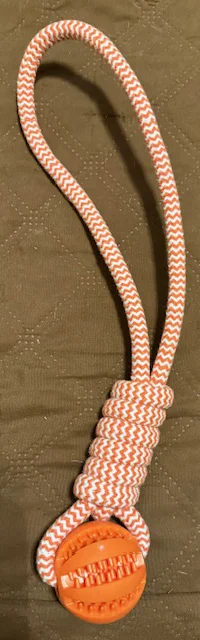 MyDog dog treat ball on a rope, view 2