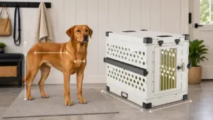 Revised white kennel sizing image